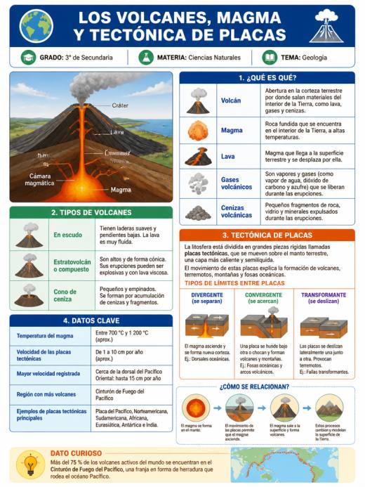 Los Volcanes, Magma y Tectónica de Placas