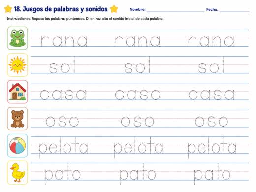 18. Juegos de palabras y sonidos