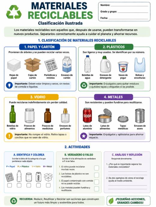 Materiales Reciclables