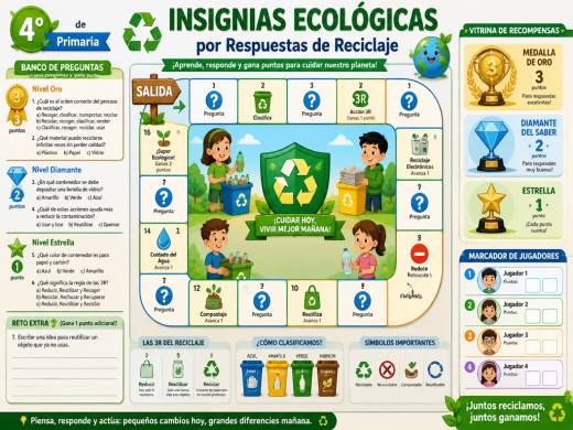 Insignias Ecológicas por Respuestas de Reciclaje