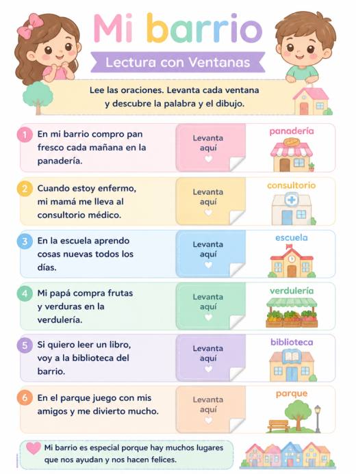 Mi barrio – Lectura con Ventanas