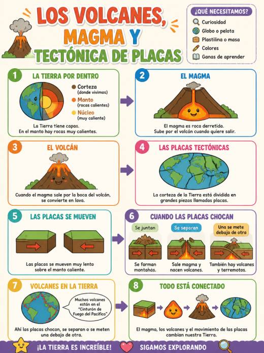 Los Volcanes, Magma y Tectónica de Placas