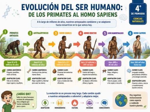 Evolución del Ser Humano: De los Primates al Homo Sapiens