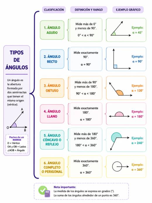 Tipos de Ángulos