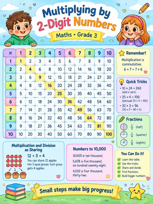 Visual Multiplication Table
