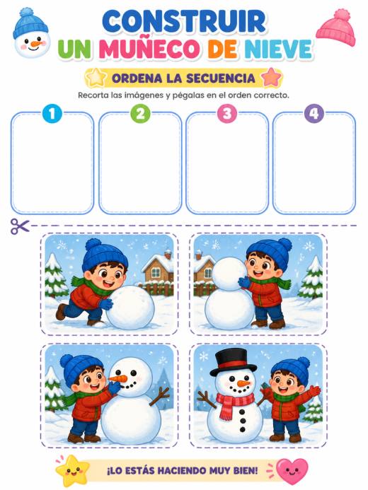 Construir un Muñeco de Nieve