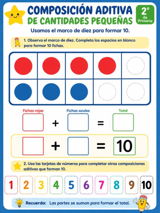 Composición aditiva de cantidades pequeñas