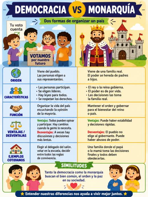 Democracia vs Monarquía