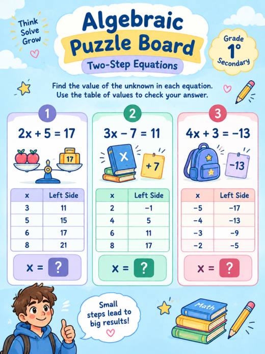 Two-Step Equations