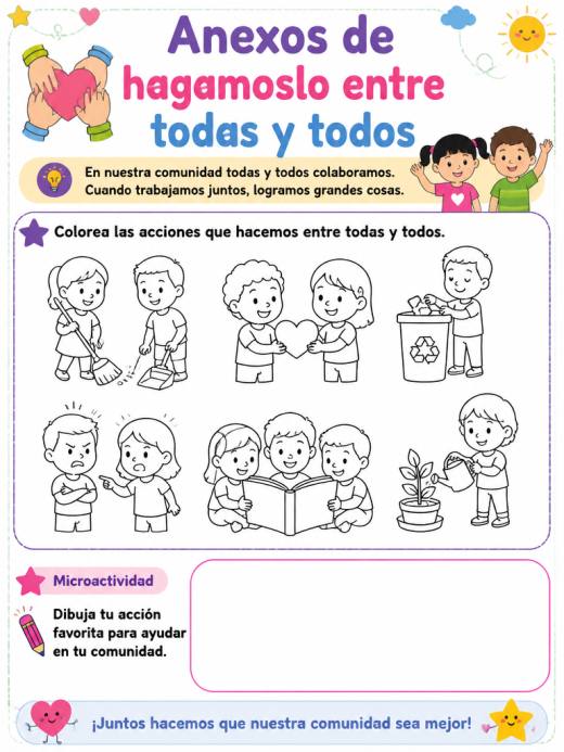 Anexos de hagamoslo entre todas y todos (1° de Primaria)