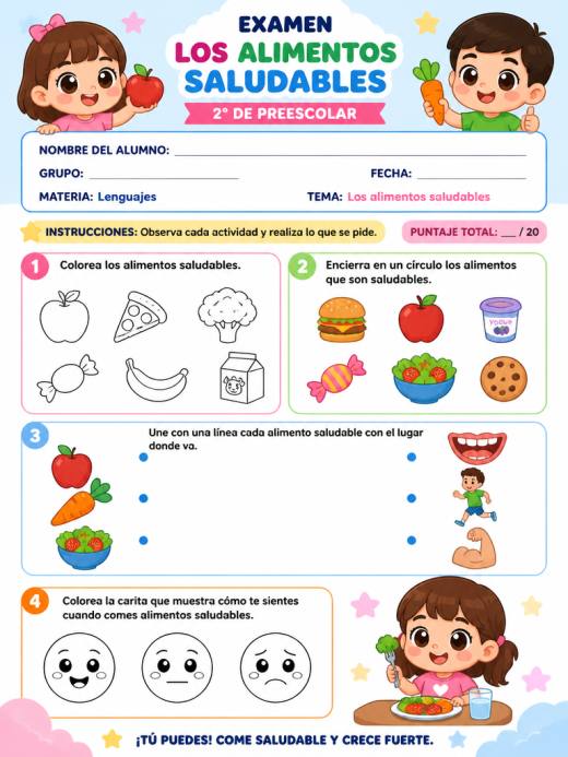 Los alimentos saludables
