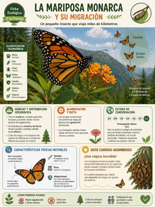 La Mariposa Monarca y su Migración