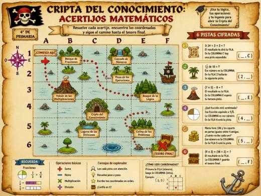 Cripta del Conocimiento: Acertijos Matemáticos