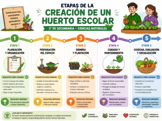 Etapas de la Creación de un Huerto Escolar