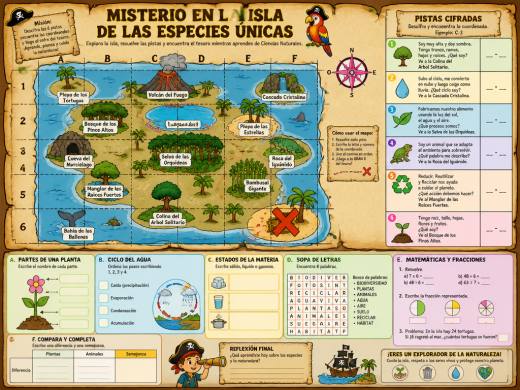 Misterio en la Isla de las Especies Únicas