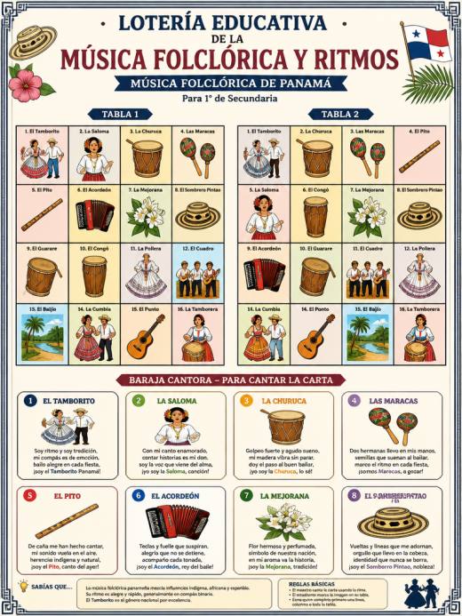 Lotería de la Música Folclórica y Ritmos