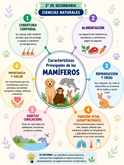 Características Principales de los Mamíferos