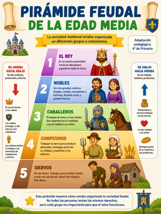 Pirámide Feudal de la Edad Media