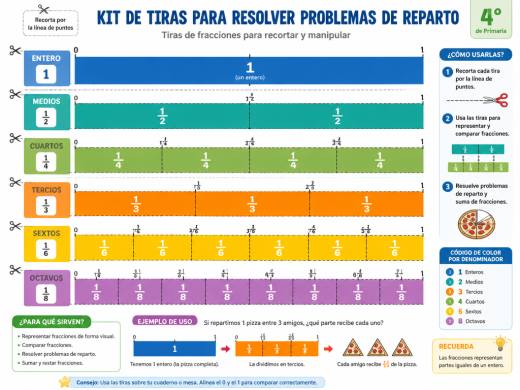 Kit de tiras para resolver problemas de reparto