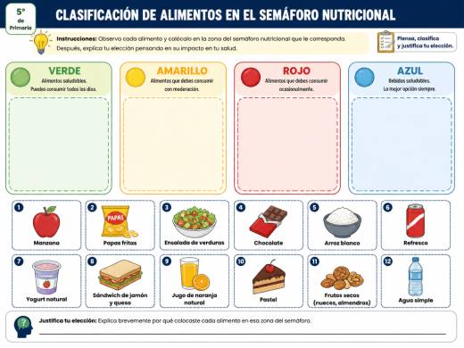 Clasificación de Alimentos en el Semáforo Nutricional
