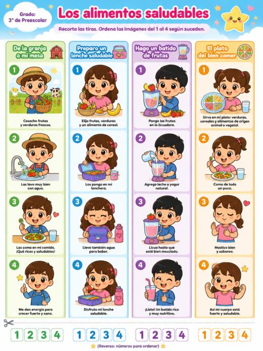 Los alimentos saludables