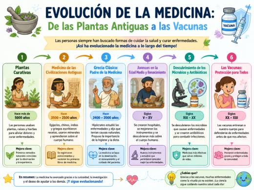 Evolución de la Medicina: De las Plantas Antiguas a las Vacunas
