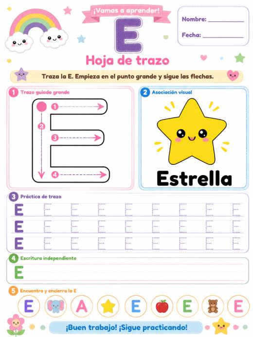 Letra E