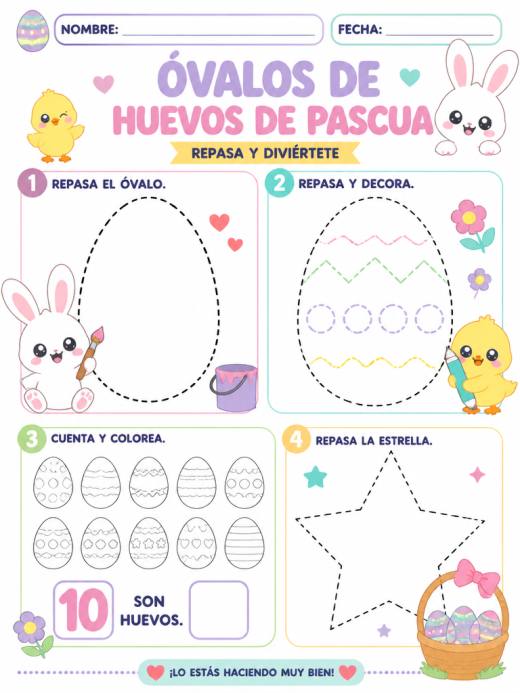 Óvalos de Huevos de Pascua