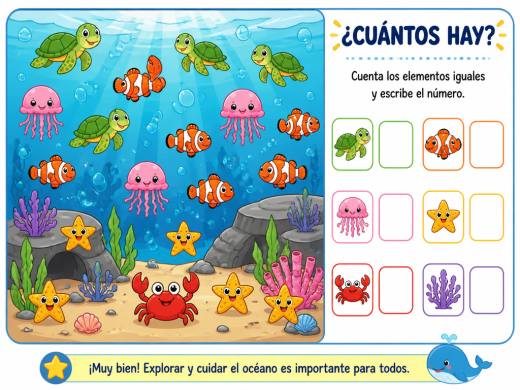 Fondo Marino y Criaturas del Océano