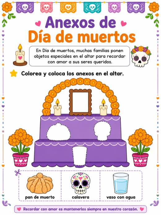 Anexos de Día de muertos (1° de Primaria)