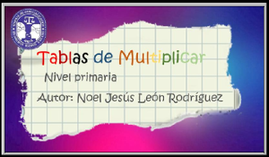 Tablas de multiplicar