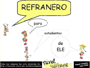 Refranero para estudiantes de ELE