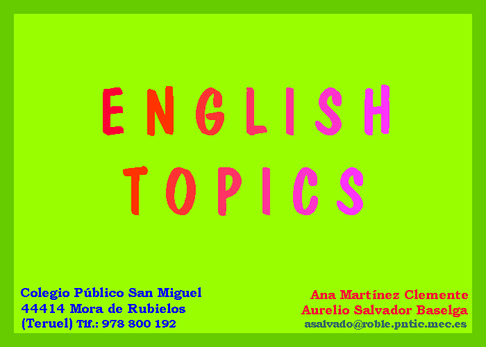 English topics