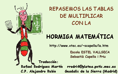 Repasemos las tablas de multiplicar