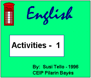 English activities 1