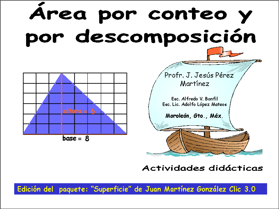 Área por conteo y descomposicion