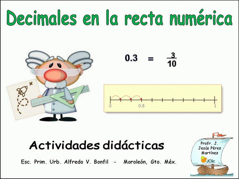 Recta decimales 5° y 6°