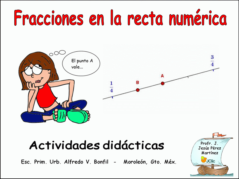 Recta numérica: fracciones 5° y 6°