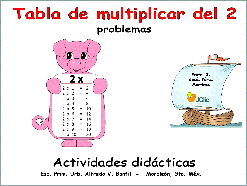 Tabla del 2