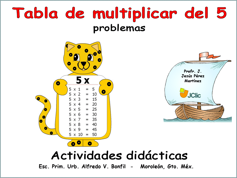 Tabla del 5