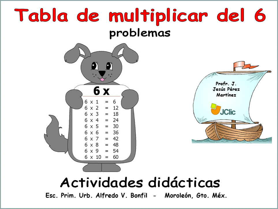 Tabla del 6