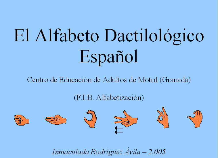 El alfabeto dactilológico español
