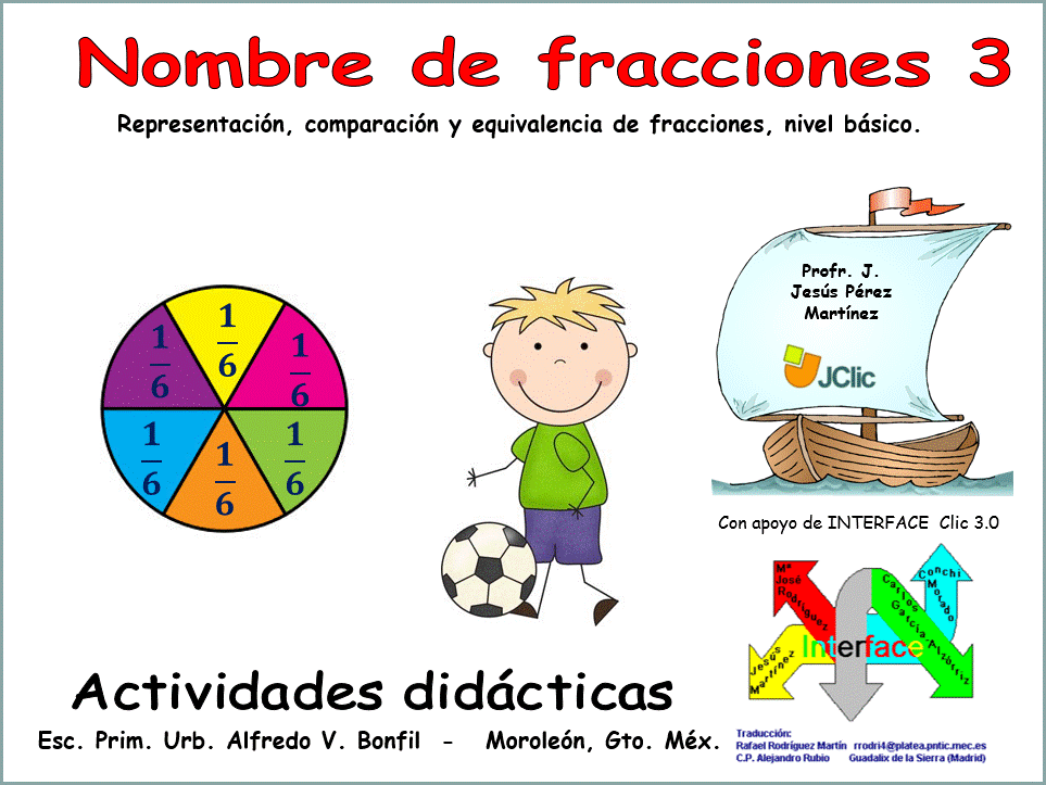 Fracciones con representación, comparación y equivalencia de fracciones. Nivel básico.