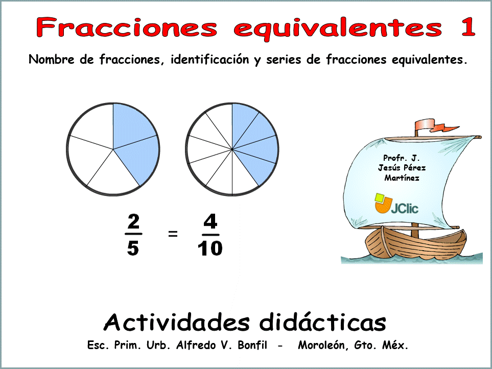 Fracciones equivalente