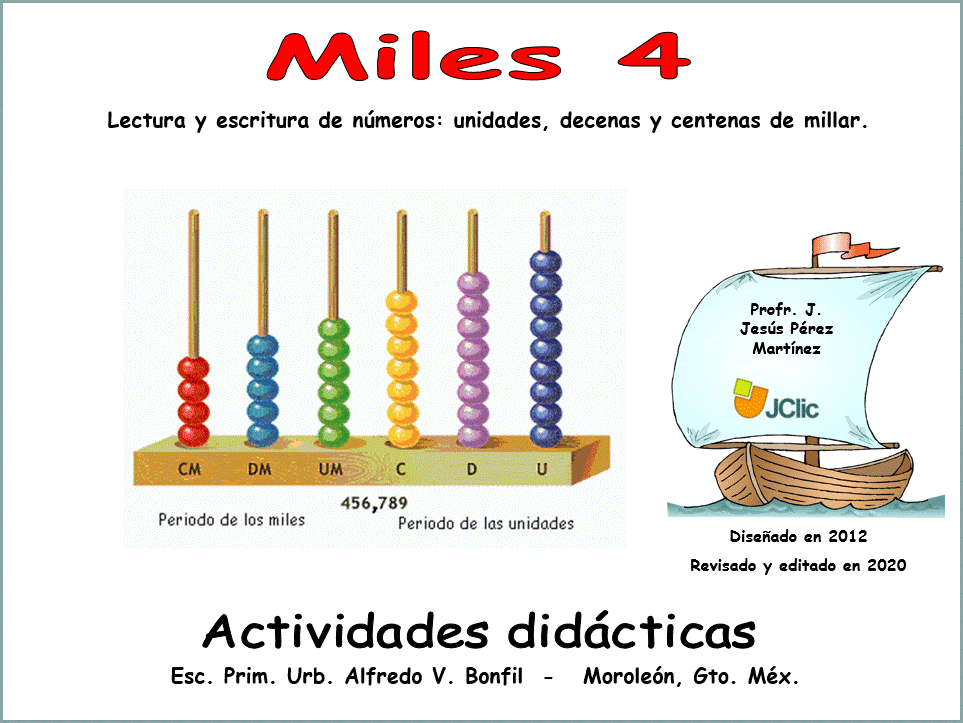 Unidades de millar hasta las centenas de millar