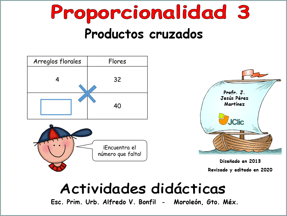 Proporcionalidad 3 Productos cruzados