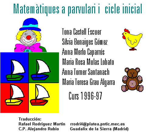 Matemáticas de Educación Infantil y Primer Ciclo.