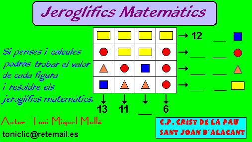 Jeroglíficos matemáticos