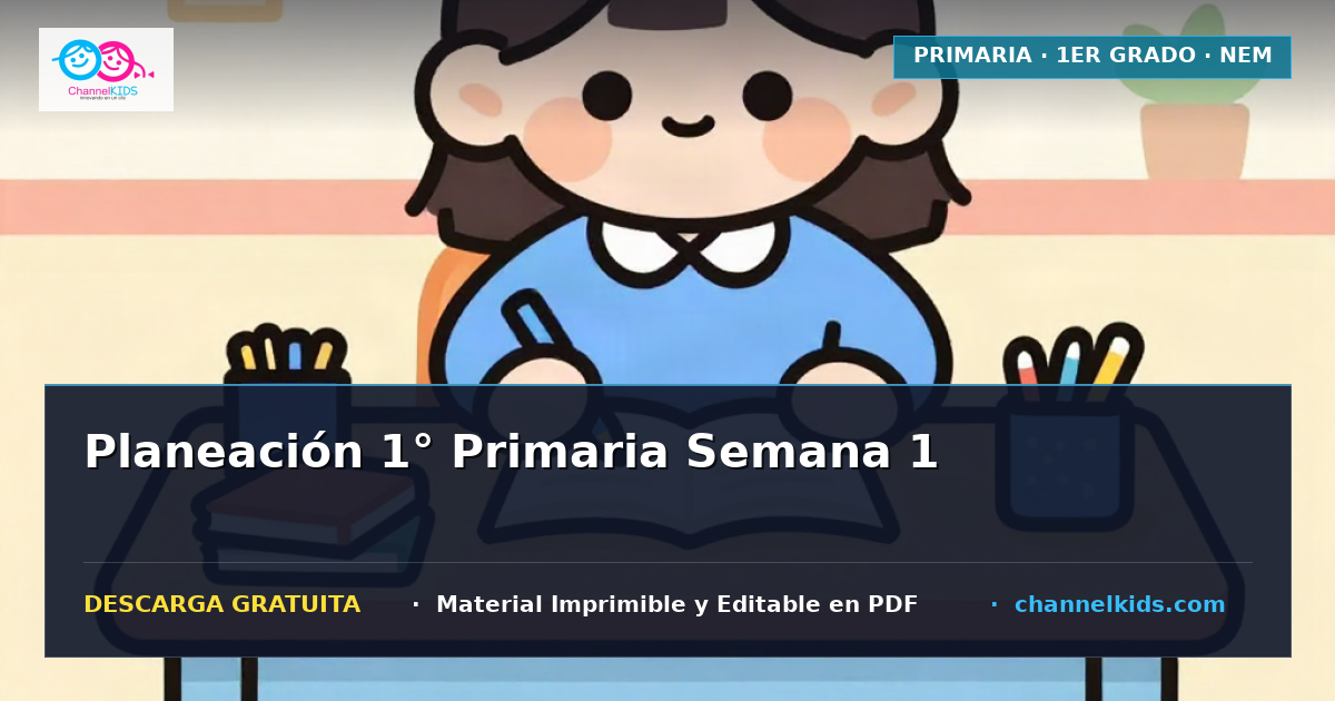 Planeación 1.º primaria semana 1 septiembre 2026 | 1. Palabras