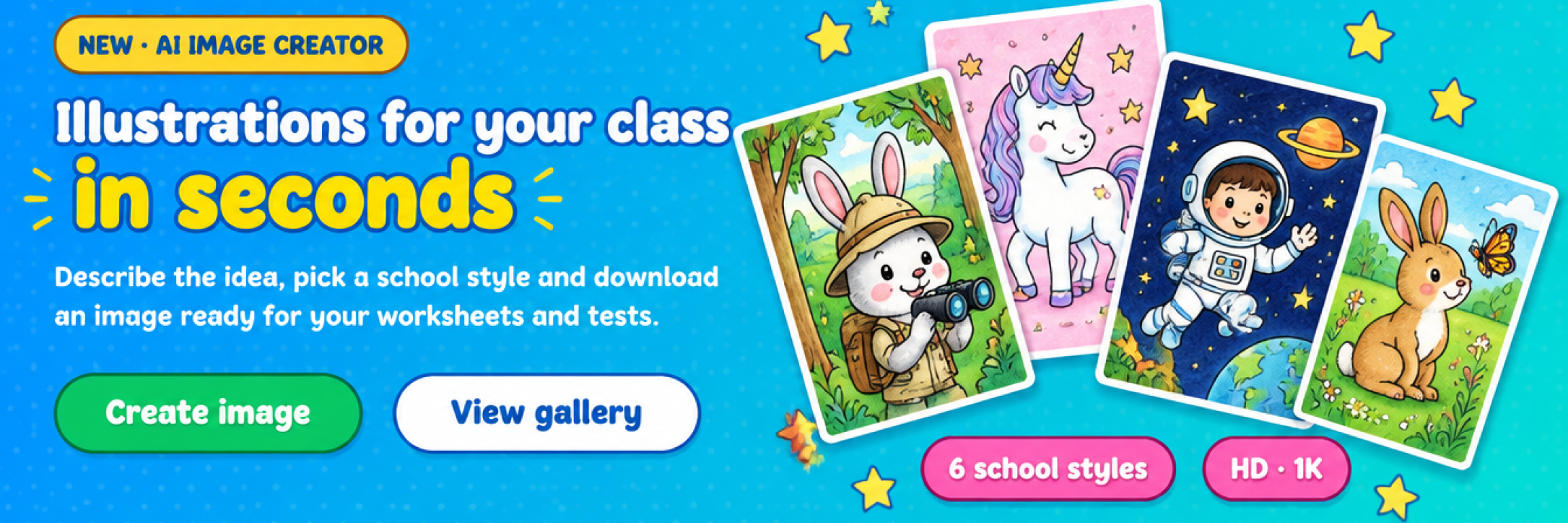 AI Image Creator: illustrations for your class in seconds